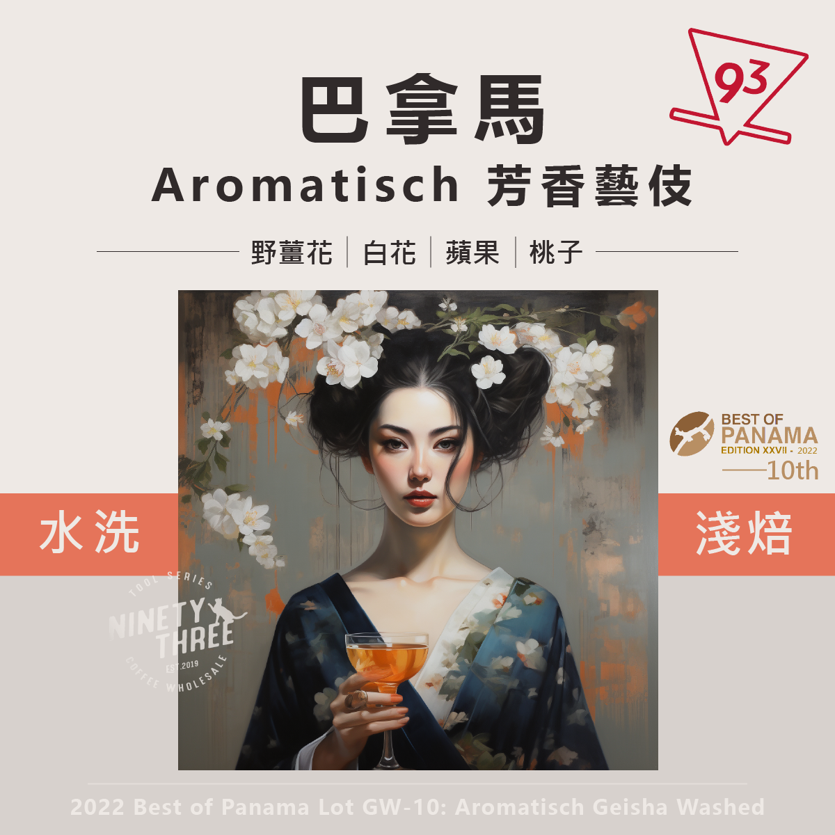 巴拿馬 Aromatisch 芳香藝伎 水洗 2022BOP GW-101