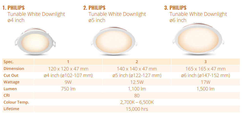 Wiz Downlight Spec