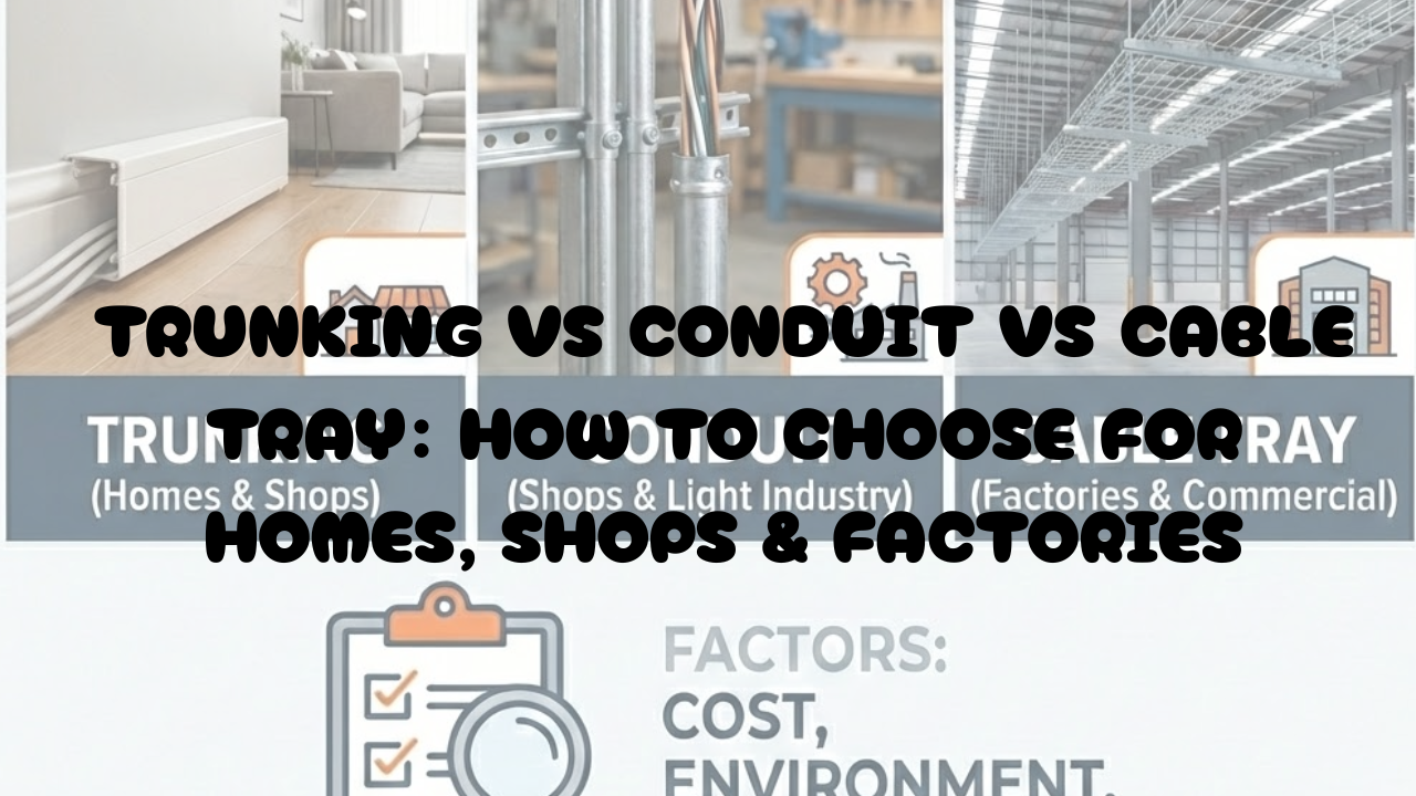 Choosing the Right Cable Management for Homes, Shops & Factories