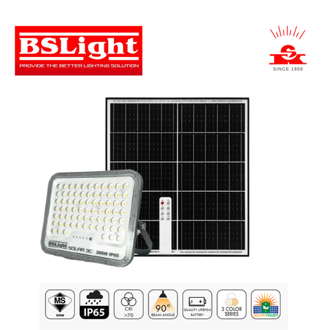 BSLight solar panel LiFePO4 battery remote control