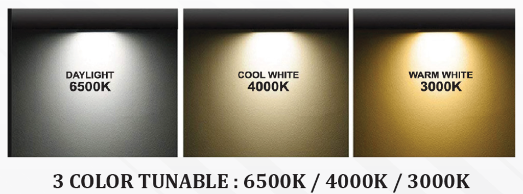 BSLight solar flood light 3 colour tunable 3000K 4000K 6500K