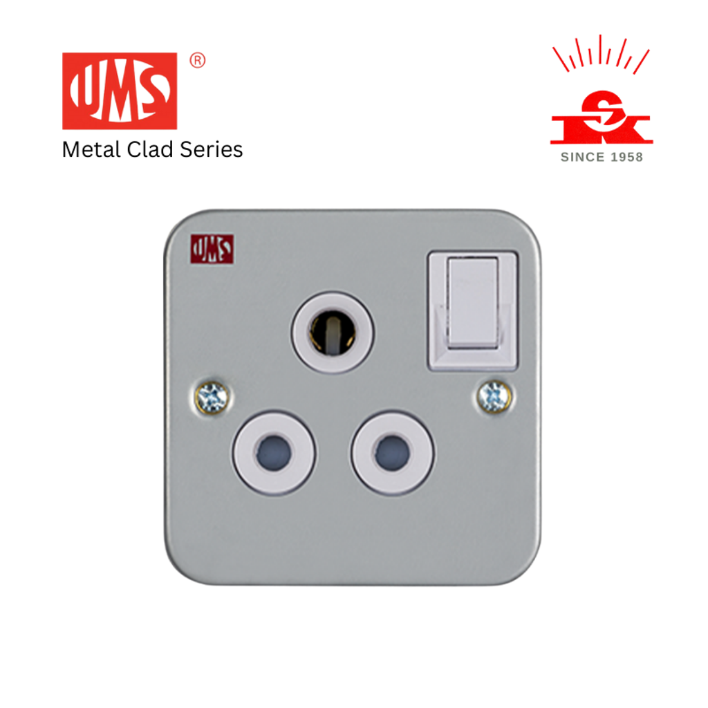 UMS - Metal Clad Series - 15a switch socket