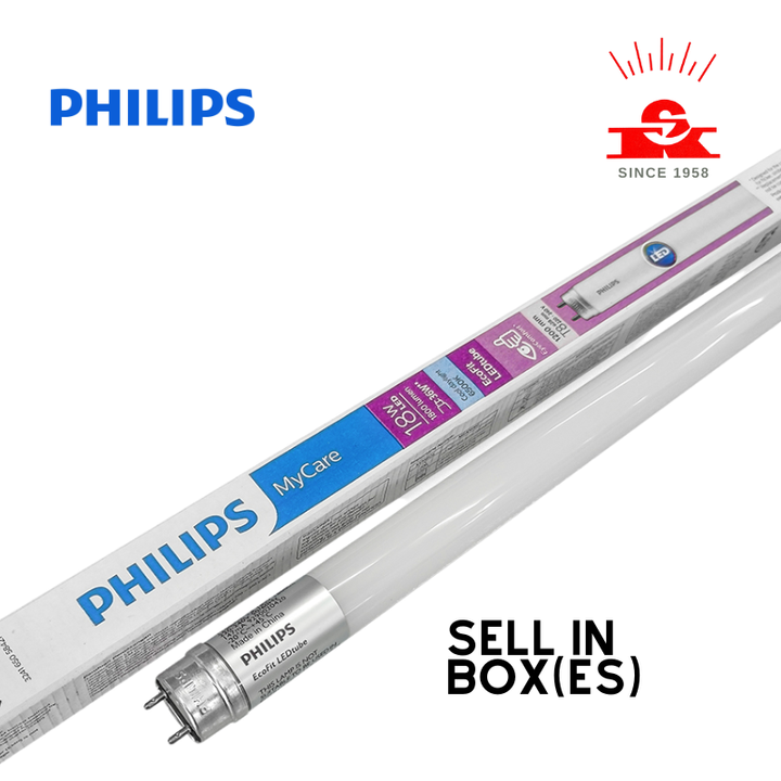 Philips T8 Ecofit LED Tube 4FT 18W Daylight Malaysia