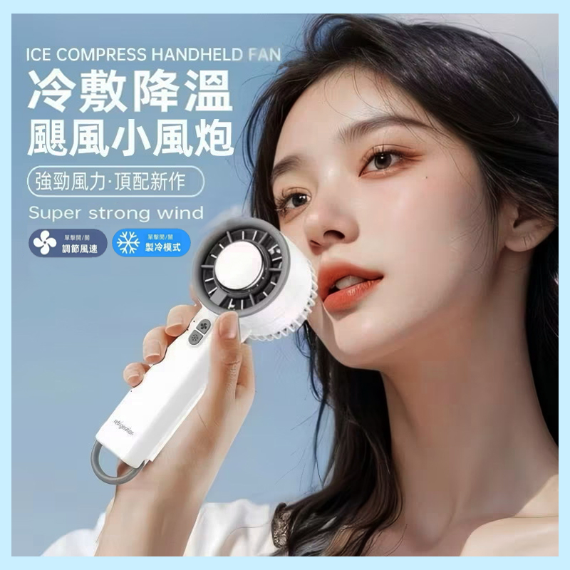 3段半導體手持冰敷2用電扇A4
