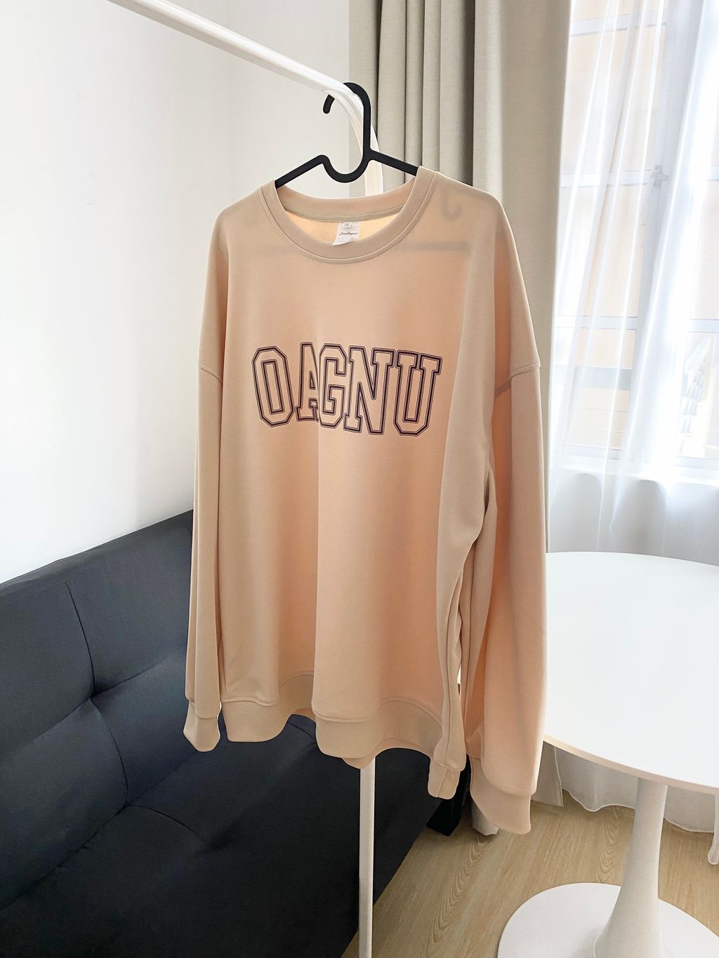 Unisex Oversize Korean Style Sweater in Khaki w t