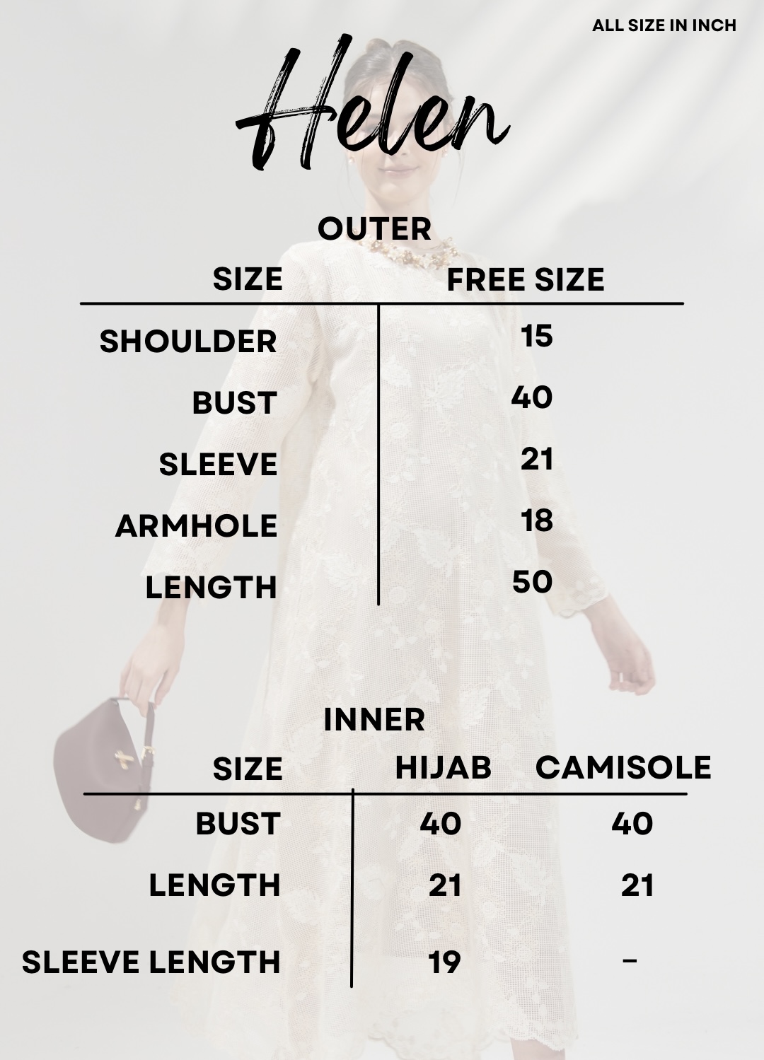 Copy of Jasmine size chart