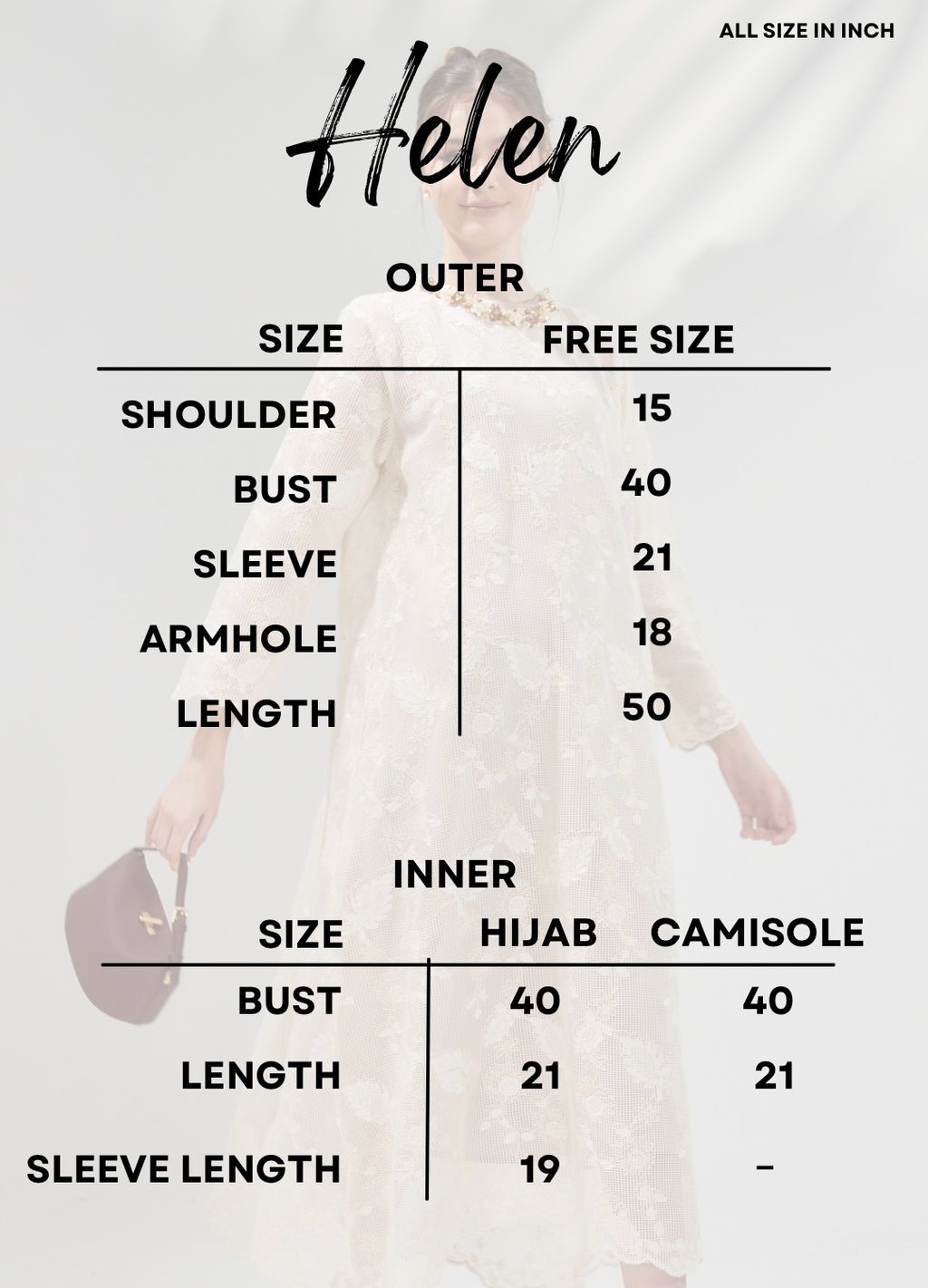 Copy of Jasmine size chart