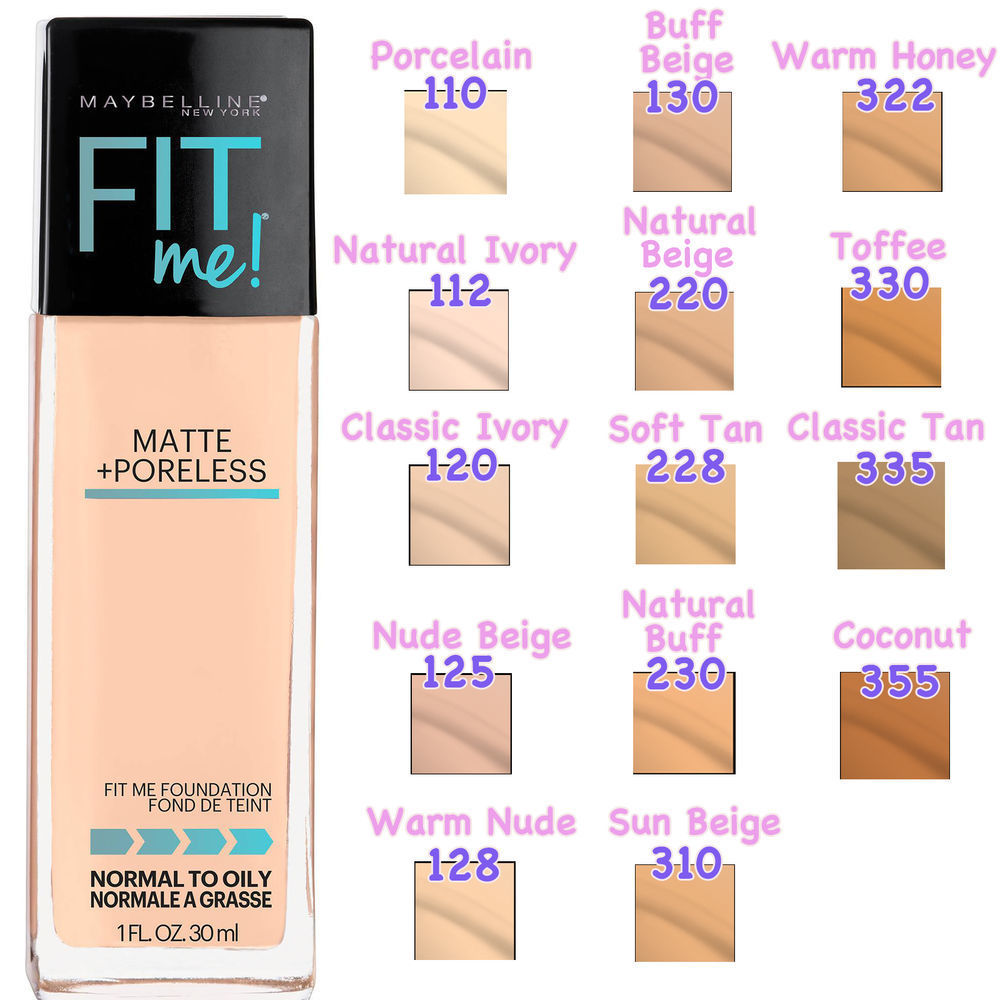 maybelline fit me color match