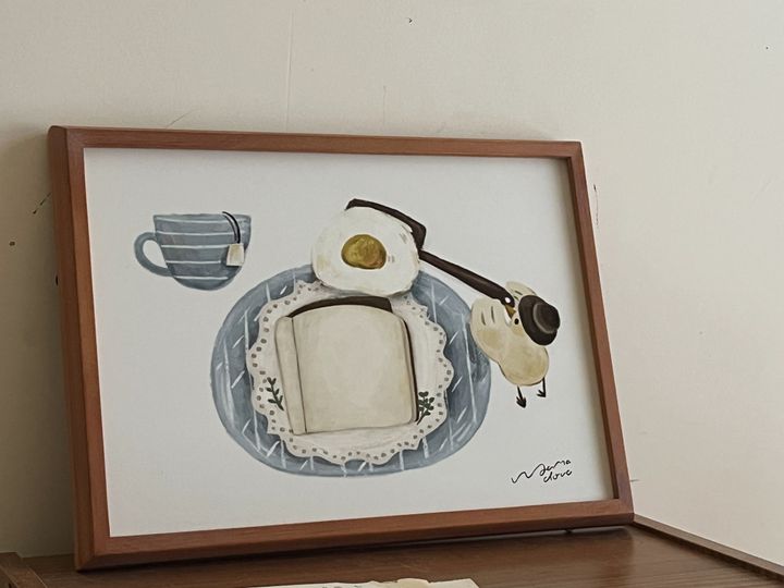 山泥泥畫作-早餐書-3