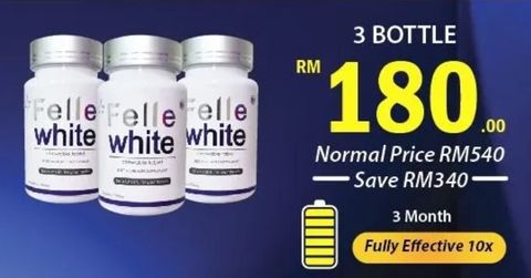 3 botol fellewhite