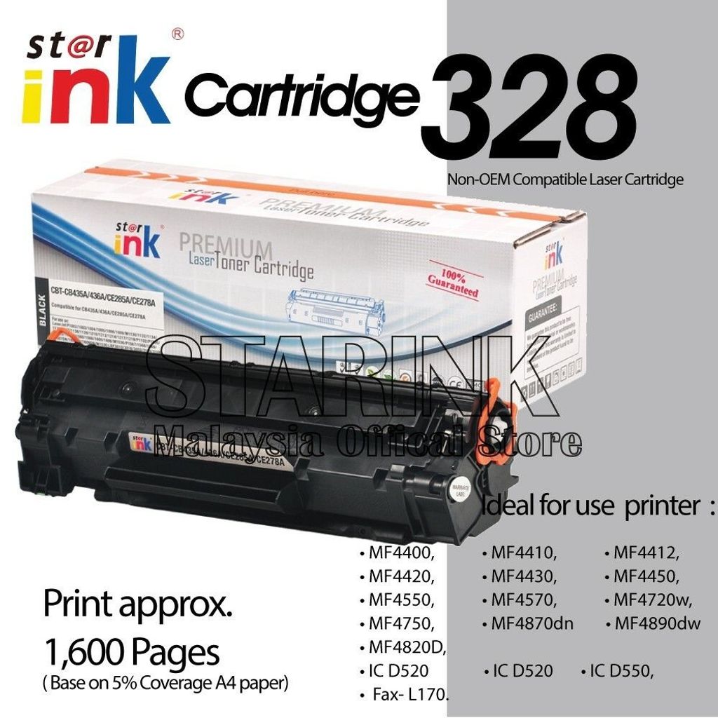 Compatible to Canon Cartridge CRG 328 MF4400 4410 4412 4420 4430 4450 4550  4570 4720w 4750 4870dn MF4890dw MF4820D Laser – STARINK OFFICIAL