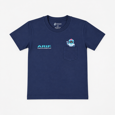 PETROSAINS A.R.I.F KIDS COTTON POCKET TEE-NAVY (2)