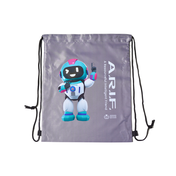 PETROSAINS A.R.I.F DRAWNSTRING BAG-GREY (1)