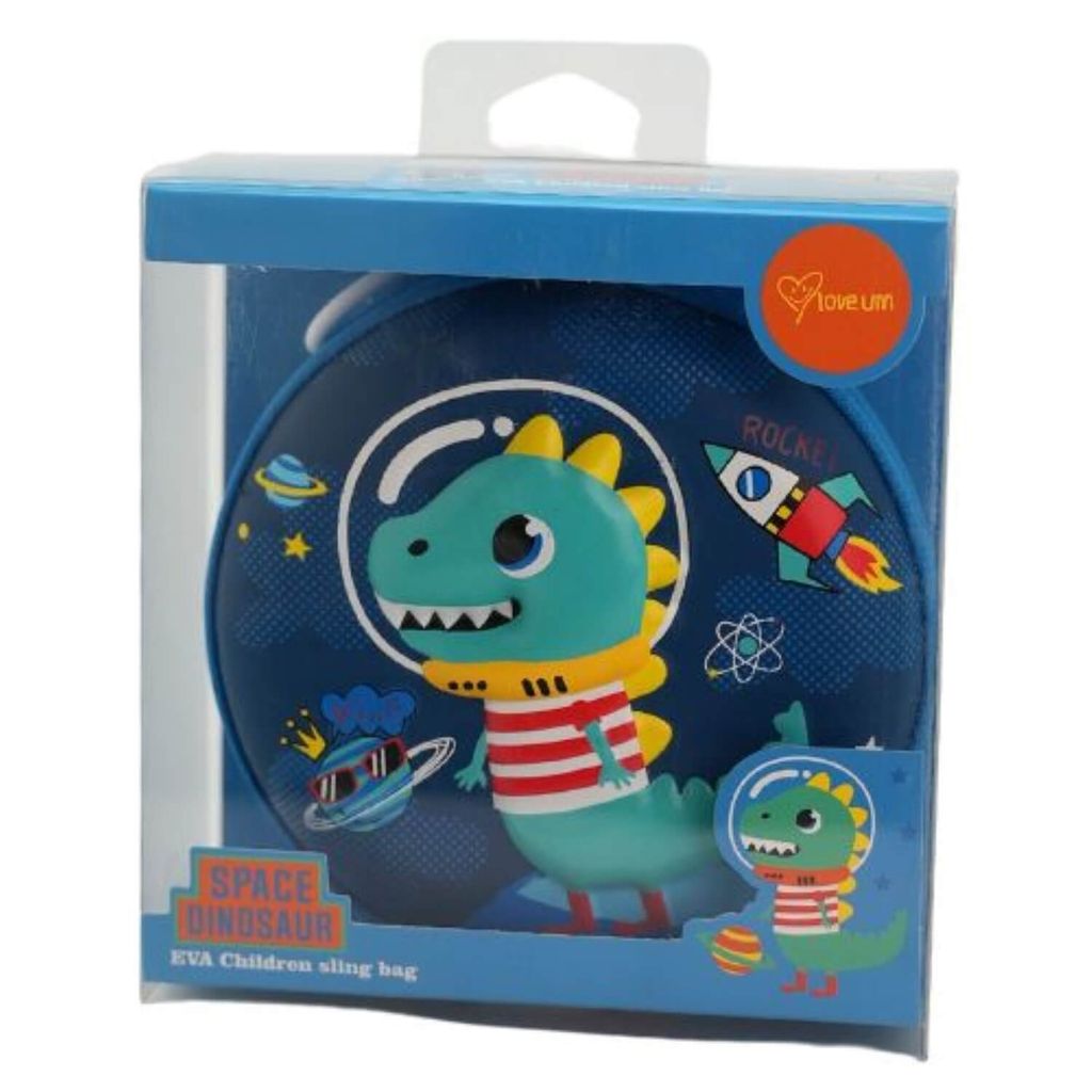 Umido Dino 3D Sling Bag Round Product Boxed 1500px x 1500px