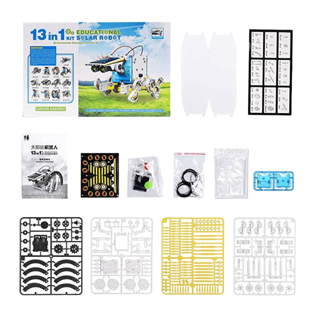 13 in 1 Educational Solar Robot Kit 2 unboxed