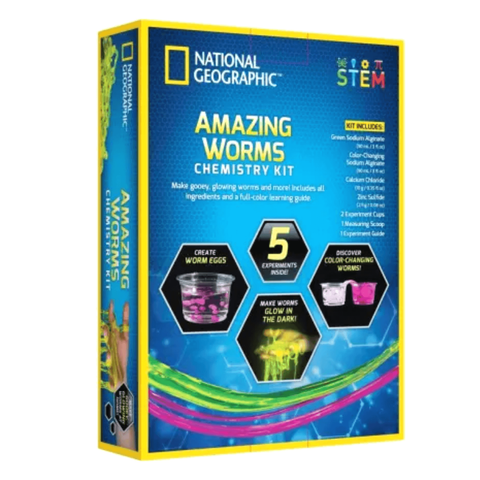 National Geographic - Amazing Worms Chemistry Kit Back 1