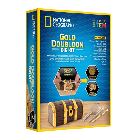 National Geographic - Gold Doubloon Dig Kit STEM Back 1