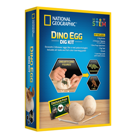 National Geographic - Dinasour Egg Dig Kit Back 1