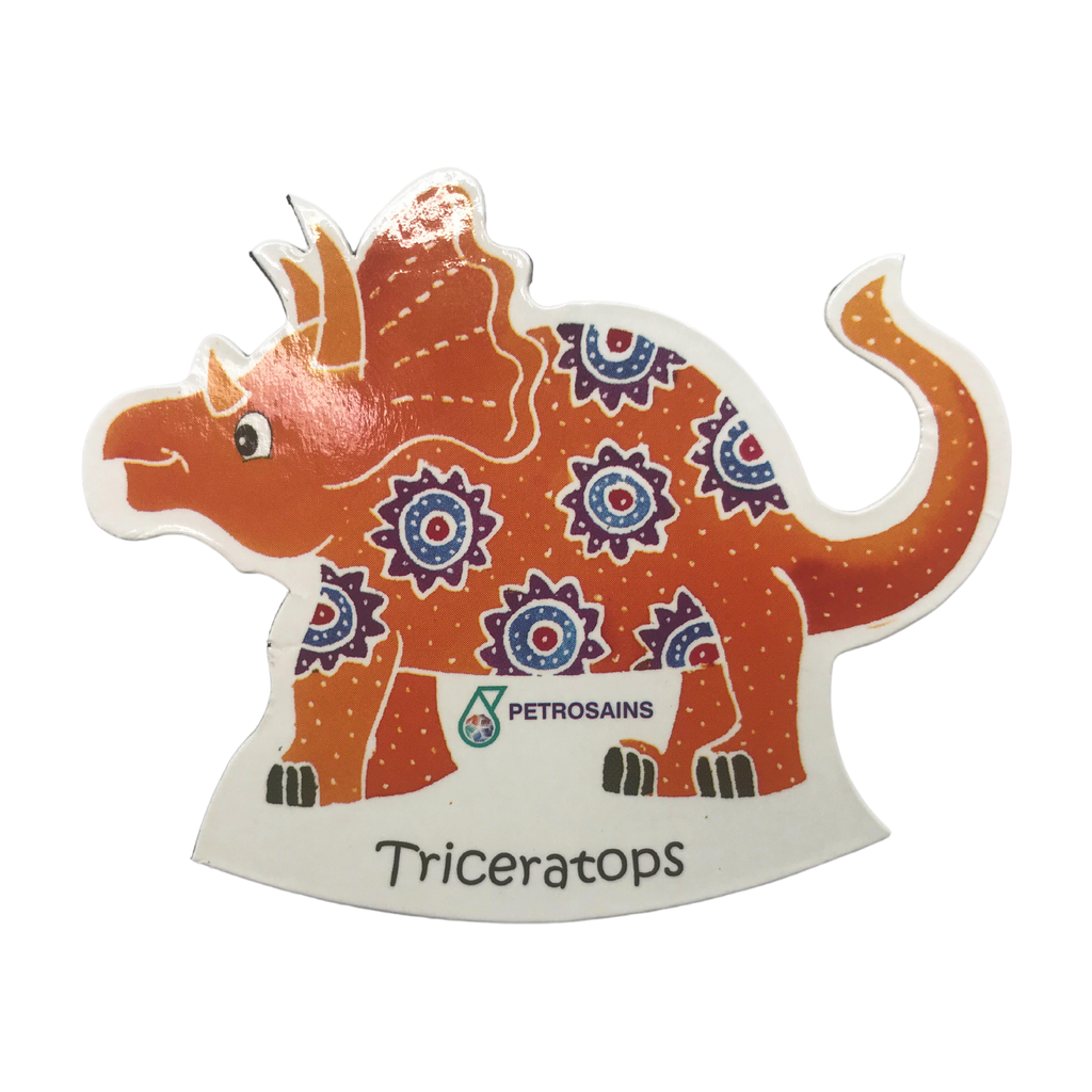 Manje Asst Dino Magnet Triceratops Image