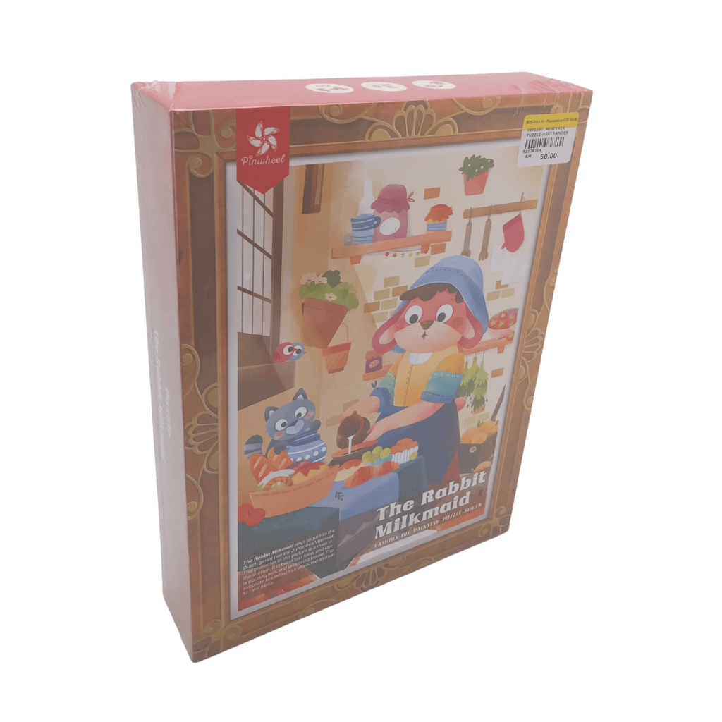 BEGINNER PUZZLE - THE RABBIT MILKMAID (PW0160) Box Front Image 2