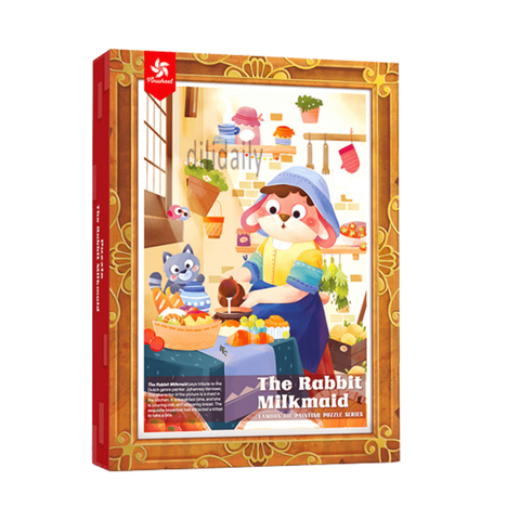 BEGINNER PUZZLE - THE RABBIT MILKMAID (PW0160) Box Front Main Image