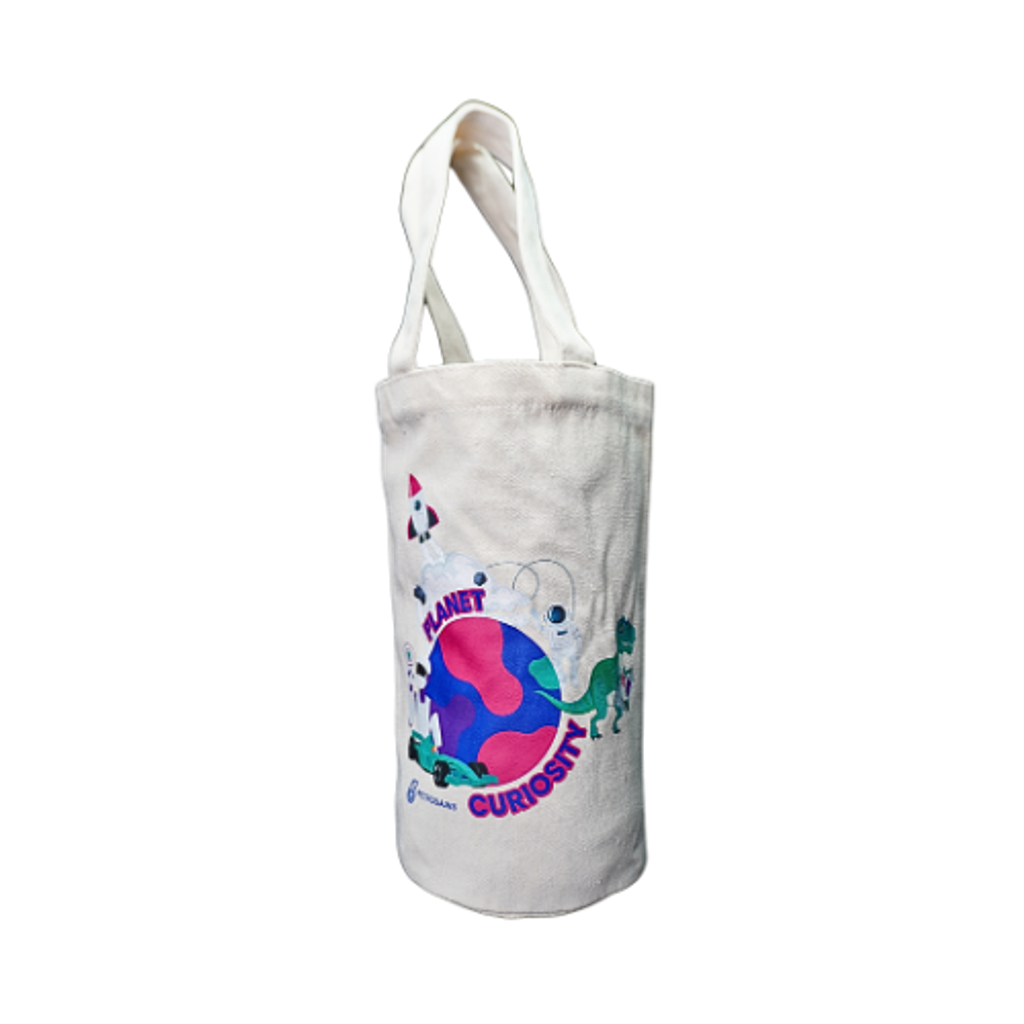 Planet Curiosity  Canvas Bottle Bag