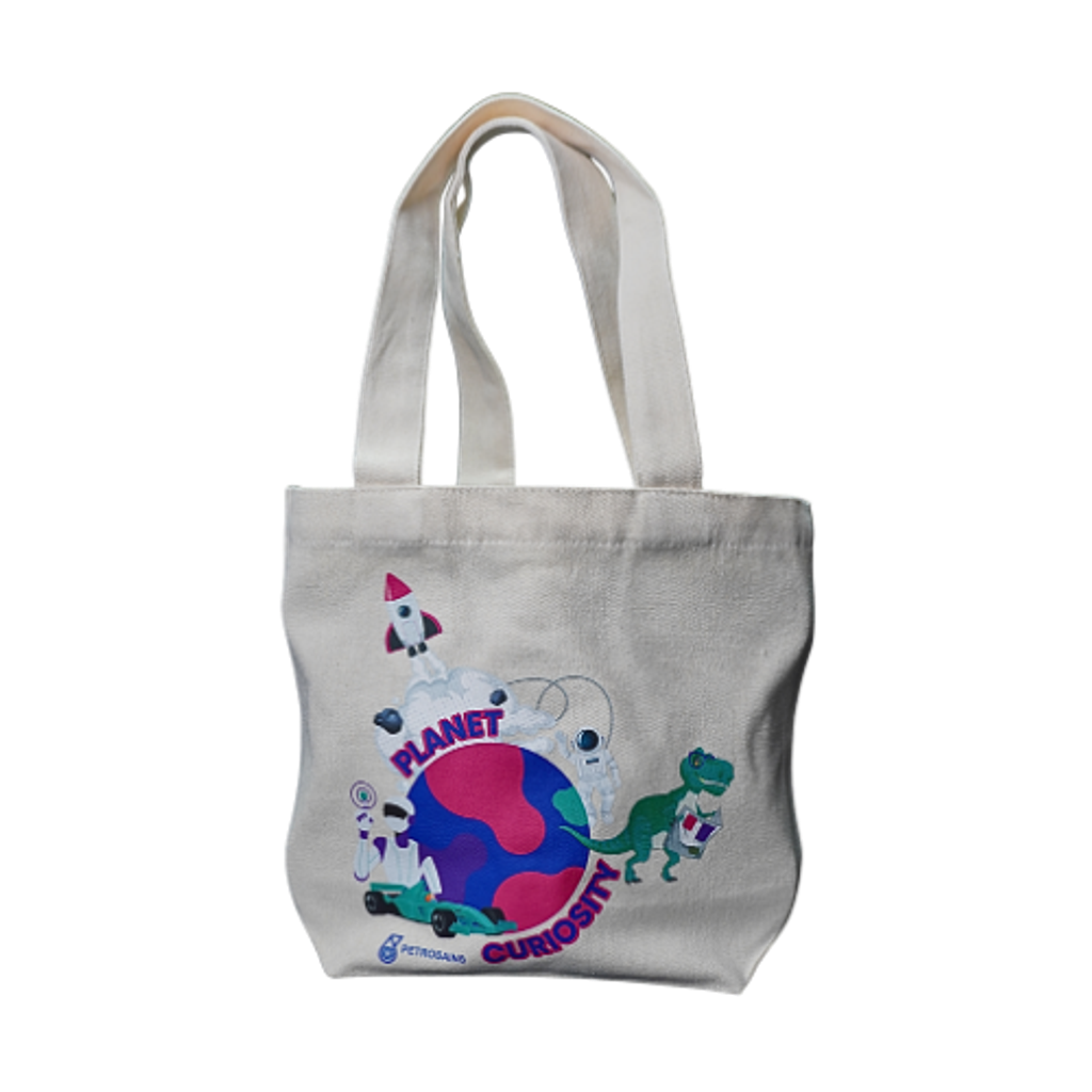 Planet Curiosity Linen Mini Bag