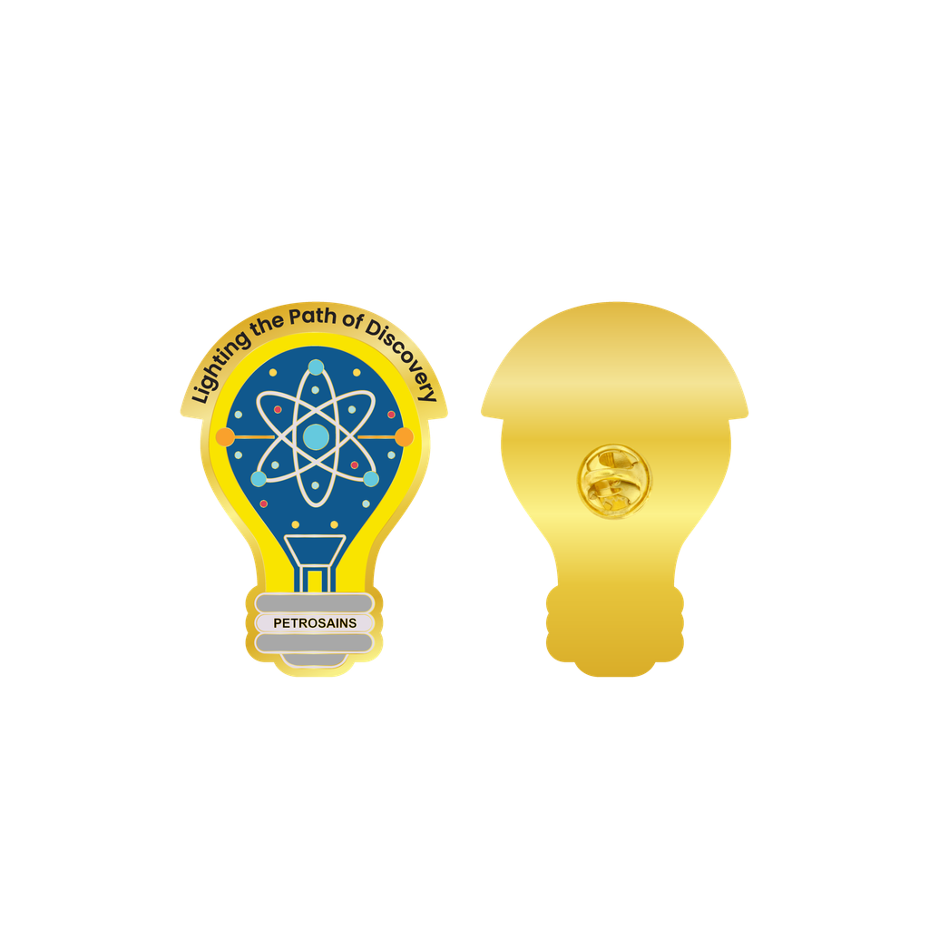 PETROSAINS BULB GOLD ENAMEL PIN