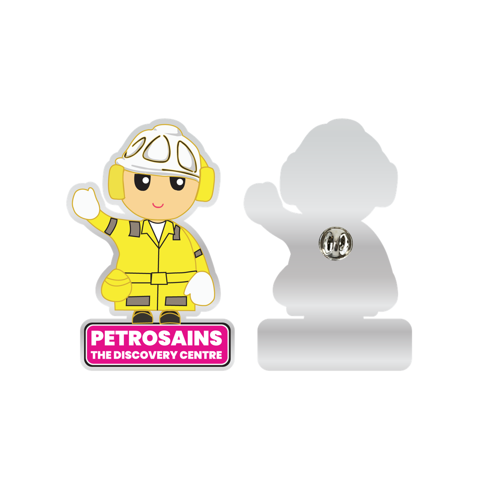 PETROSAINS COVER ALL ENAMEL PIN