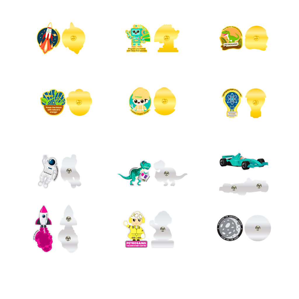 PETROSAINS ENAMEL PIN COLLECTION