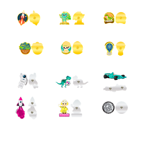 PETROSAINS ENAMEL PIN COLLECTION