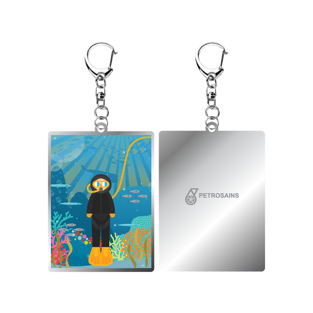 Petrosains Aqua Epoxy Keychain_Drop 2
