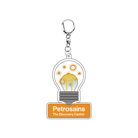 Petrosains Bulb Keychain Shaker_Drop 2