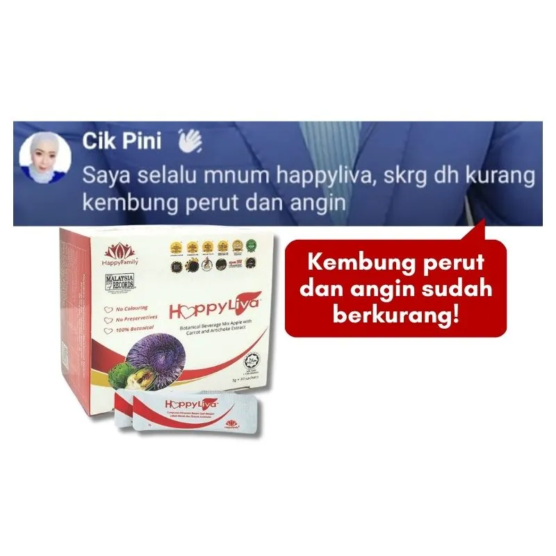 HappyLiva - Kembung perut & angin kurang