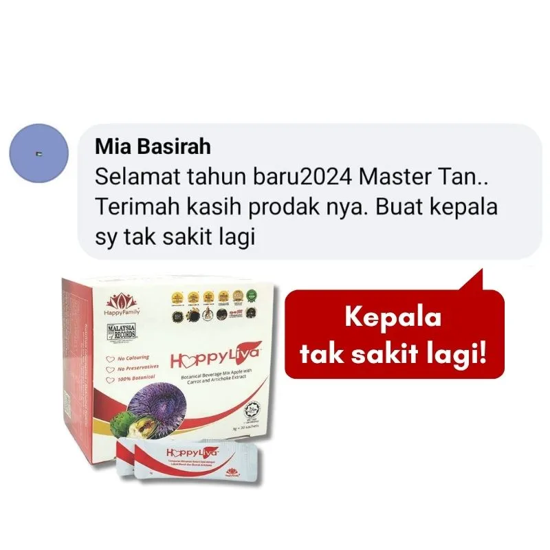 HappyLiva - Kepala tak sakit