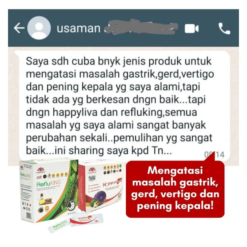 HappyLiva - Mengatasi gastrik, gerd, vertigo & kepala pening