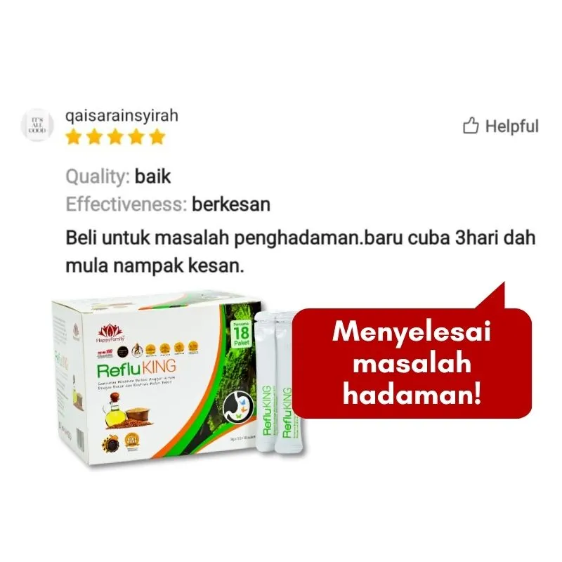 RefluKing - Menyelesai masalah hadaman