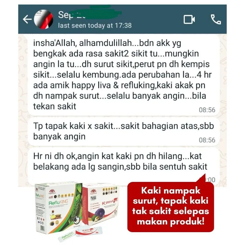 HappyLiva + RefluKing - Tapak kaki tak sakit