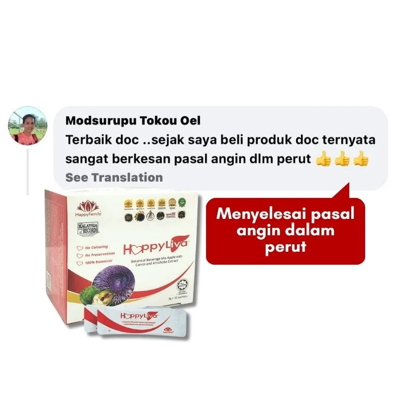 HappyLiva - Menyelesai angin perut