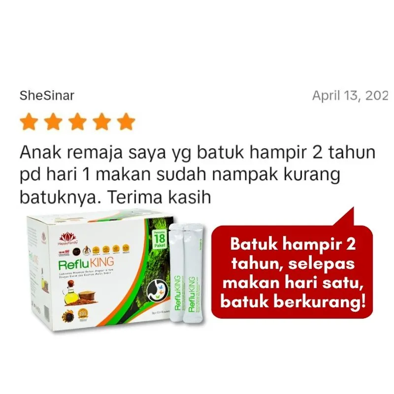 RefluKing - Batuk kurang