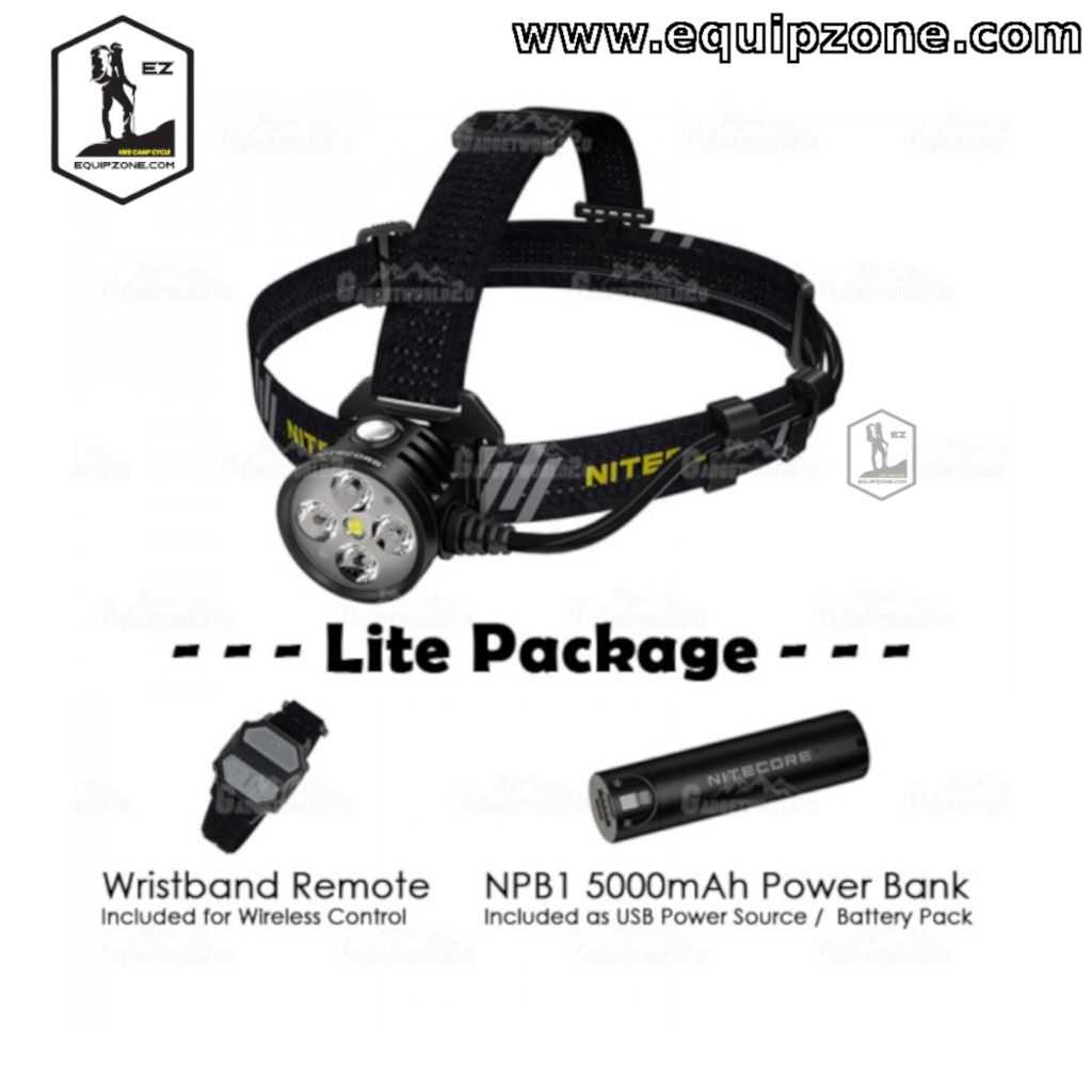 ▷ Nitecore HU60 LED Stirnlampe mit Fernbedienung und Akku kaufen