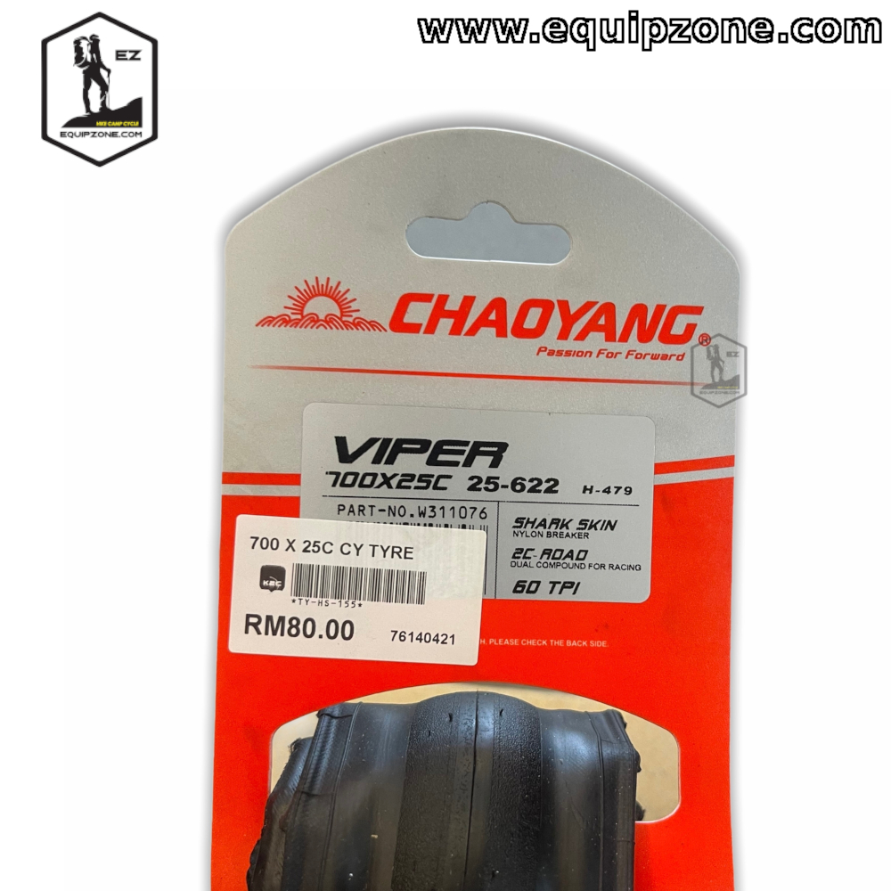 CHAOYANG VIPER 700X25C 25-622 ROADBIKE TYRE – Equipzone | EDC