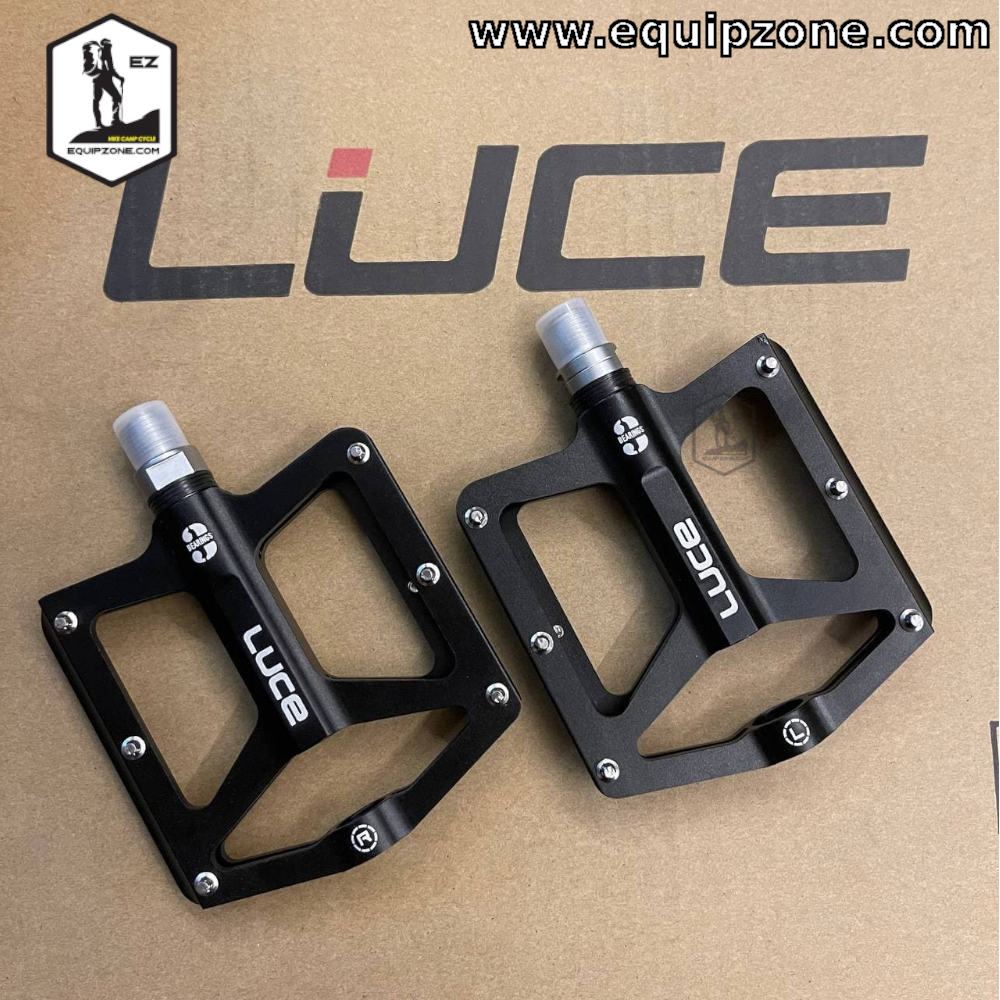 LUCE Pedal 3 Bearing Alloy Bearing MTB Roadbike Folding Bike 2 Colors Equipzone Camping Cycling Flashlight Headlamp Tools Knives