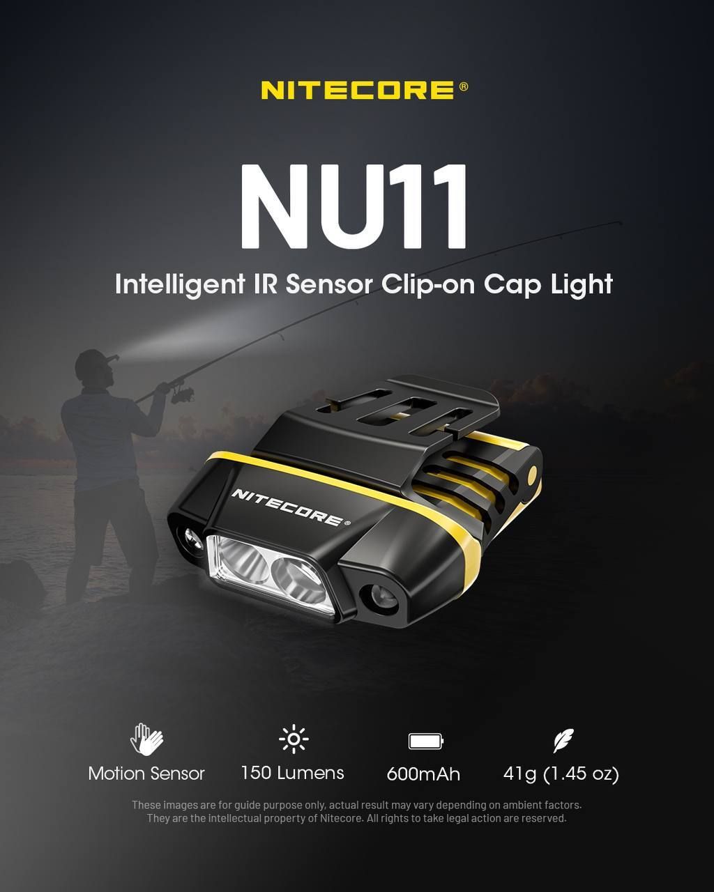 Lampe frontale à clipser NU11 - 150Lm