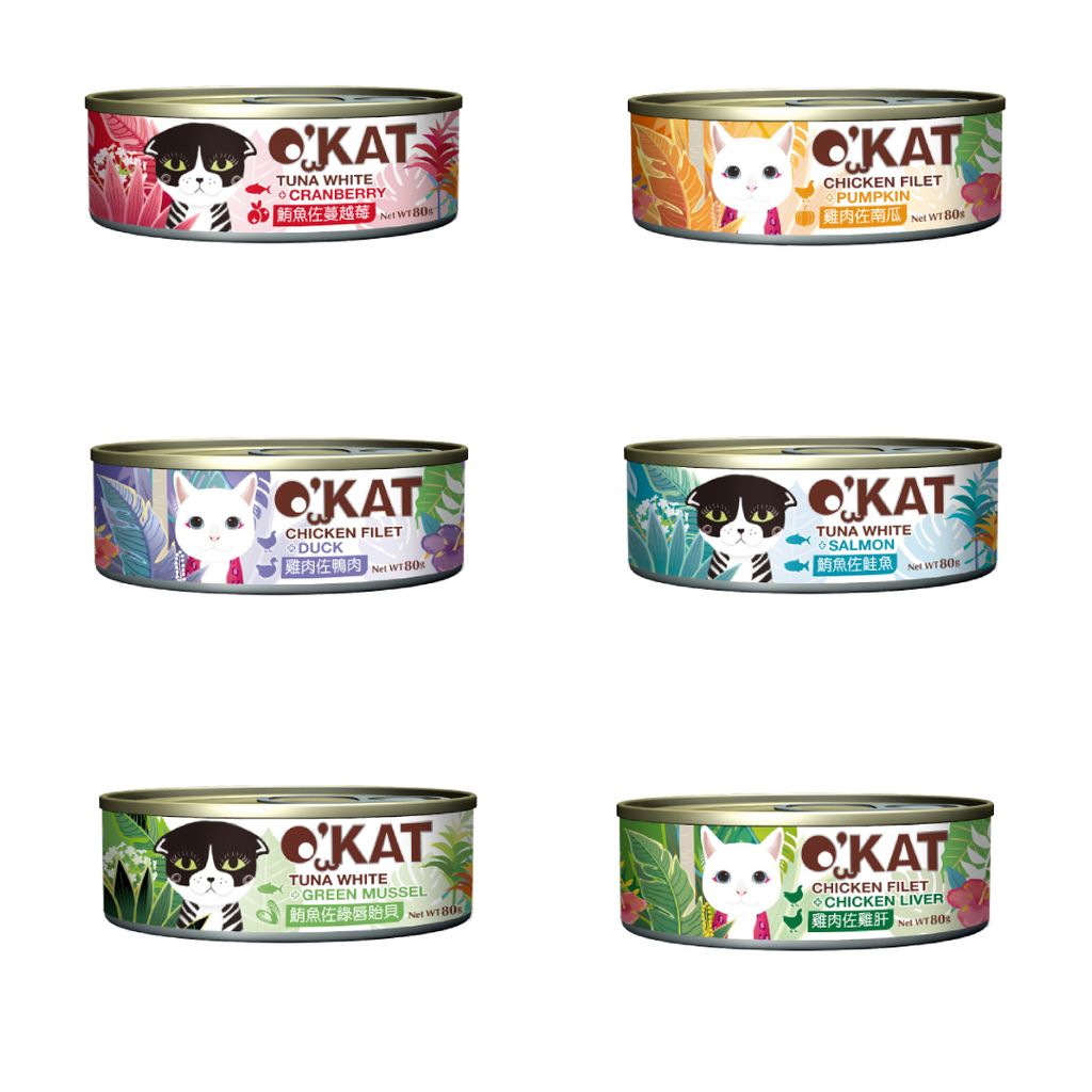 O’KAT。貓舒食主食罐 (1)