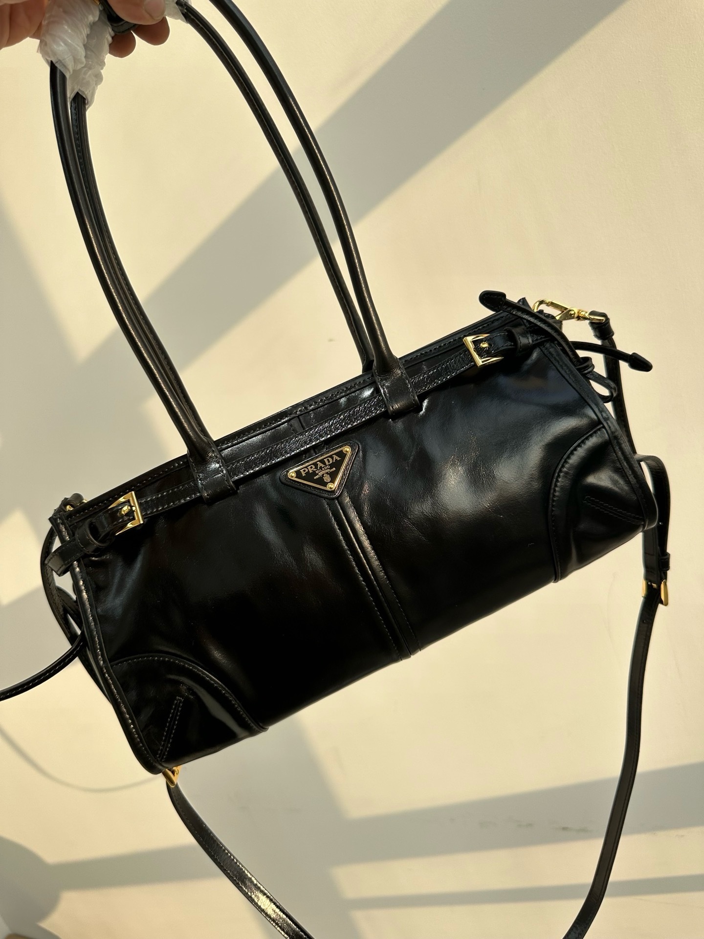 【関税込み】PRADA Soft Lux leather handbag Prada soft lux bag – Theluxystudio