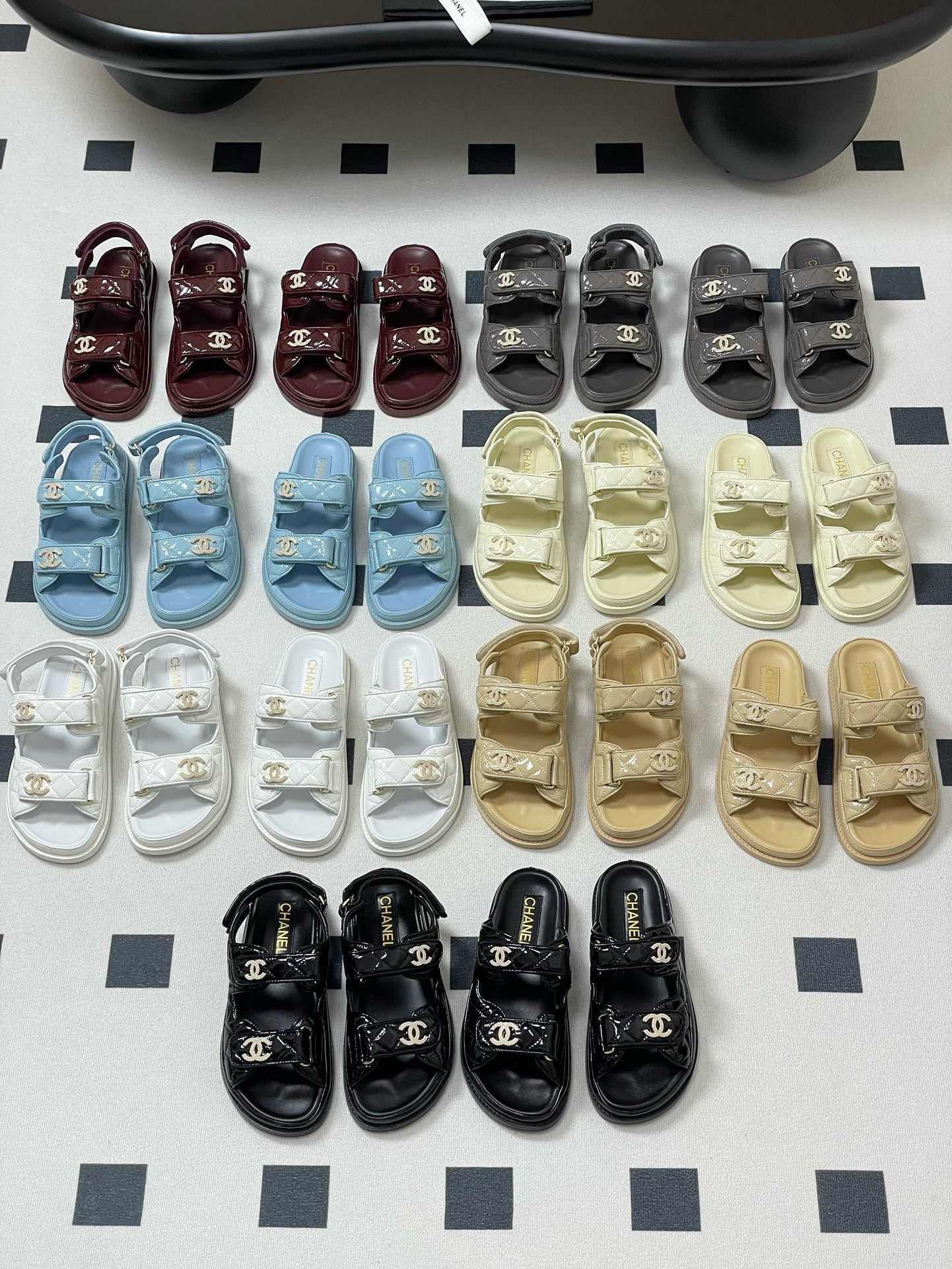 CHANEL ユートピア Sneakers - Shiny calfskin, calfskin & suede calfskin, black