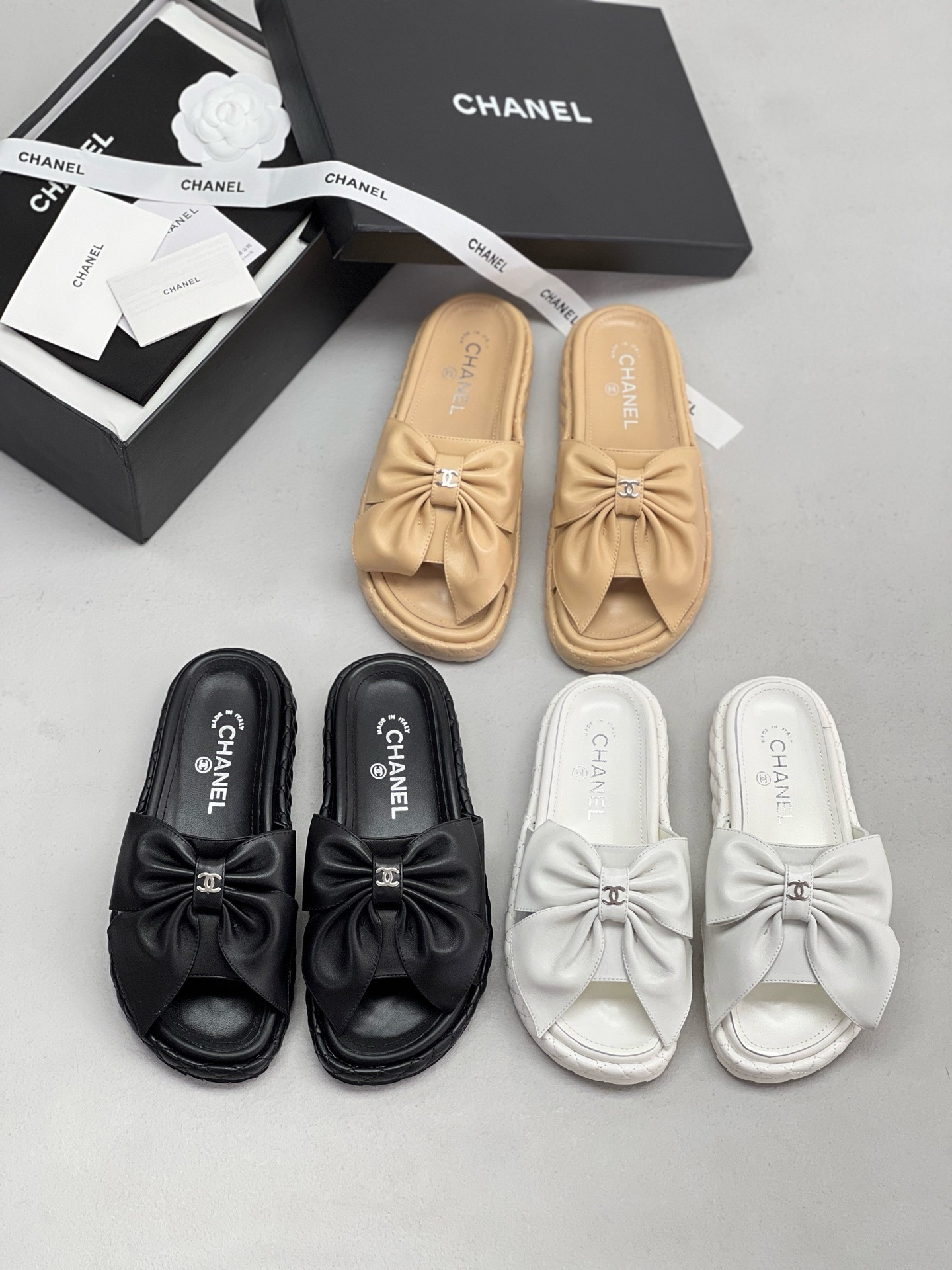 【チェーンデザイン♡】CHANELフラットミュール シューズ Chanel – Theluxystudio