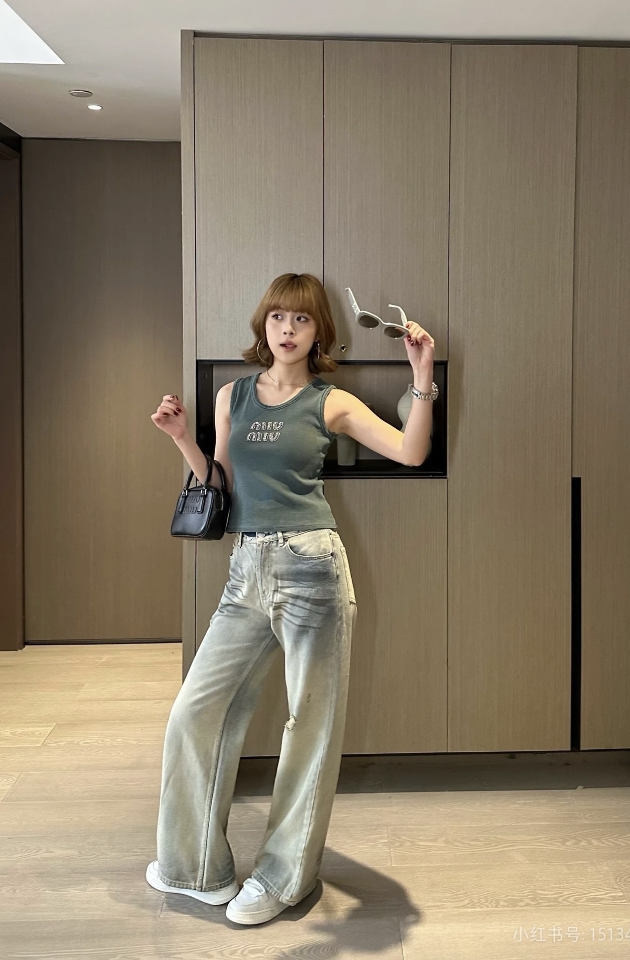 MIU MIU グレーカーキ ワークパンツ 36 Miu Miu – Theluxystudio