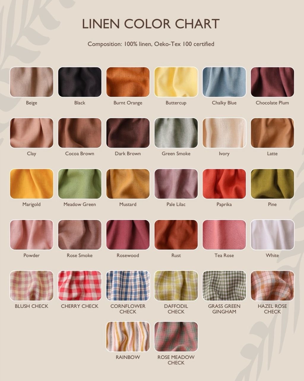 Dannie & Lilou - Color Chart
